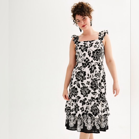 Draper James Floral Midi Dress | Size XXL - NWT - Picture 5 of 5